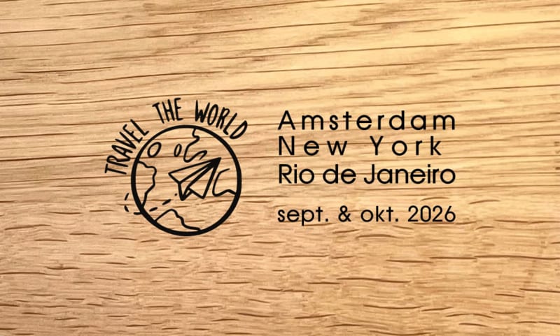 Borrelplank Travel The World - Reis & Avontuur graveringen