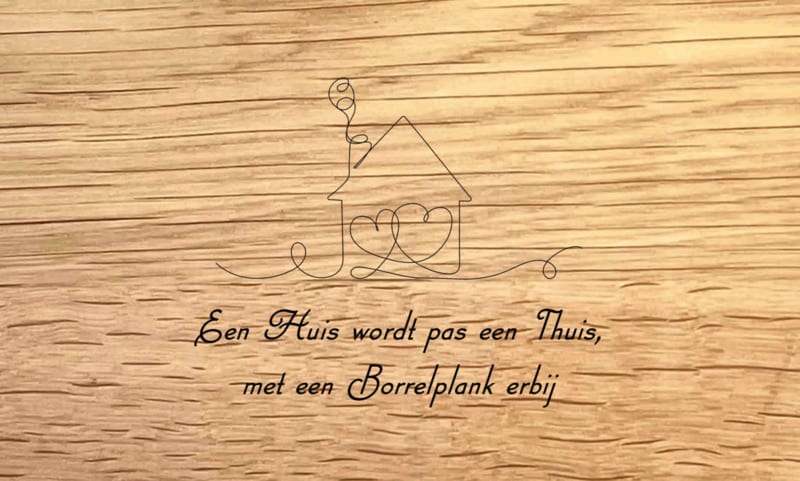 NIEUW HUIS - DESIGN C - personaliseer deze gravering