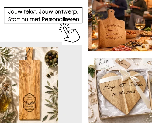 Gepersonaliseerde borrelplank van Happenplank