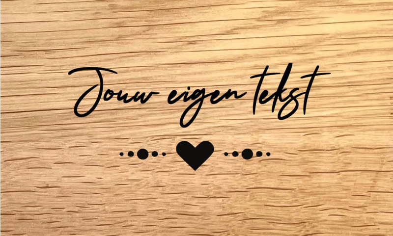 Tekst & Symbool - Design H - Persoonlijke Borrelplank