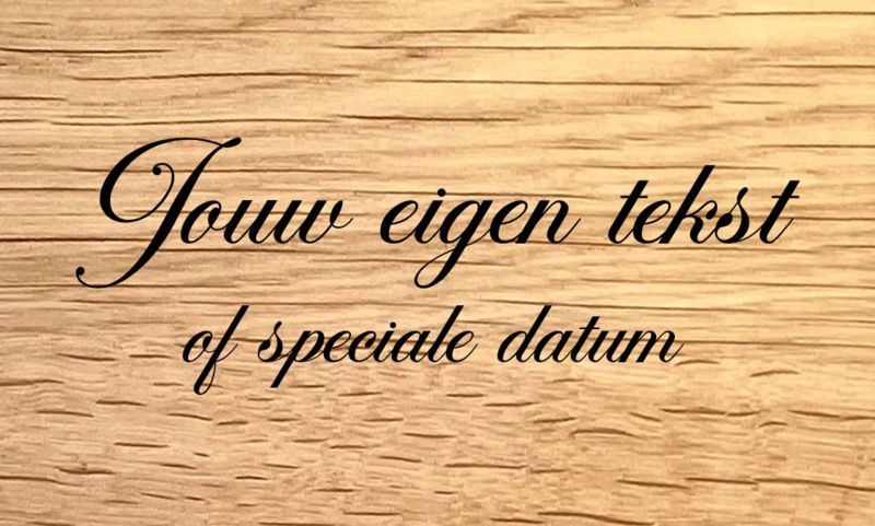 Tekst & Symbool - Design K - Persoonlijke Borrelplank