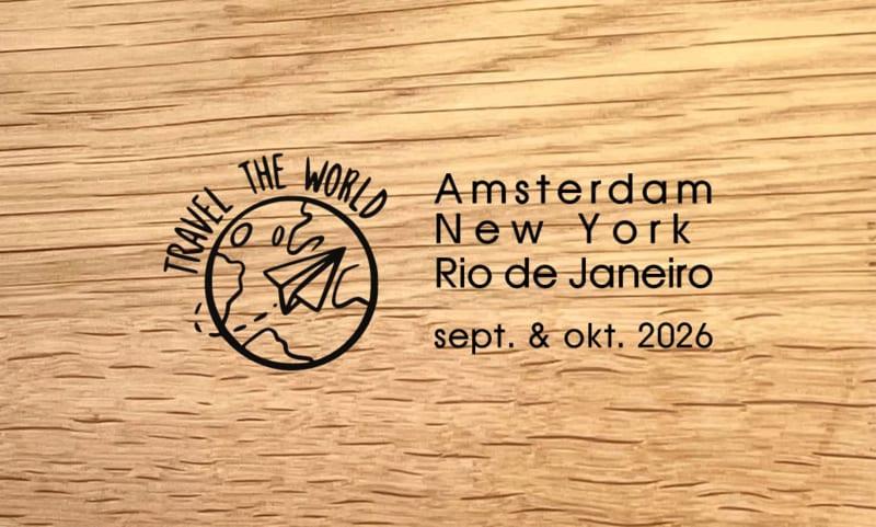 Borrelplank Travel The World - Reis & Avontuur graveringen