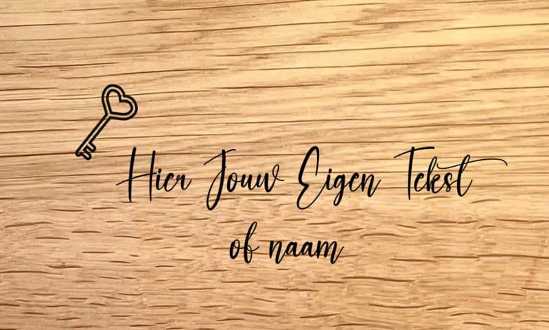 NIEUW HUIS - DESIGN D - personaliseer deze gravering
