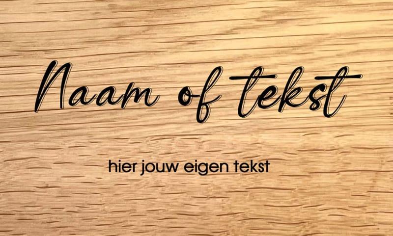 MET PENSIOEN - DESIGN E - personaliseer deze gravering