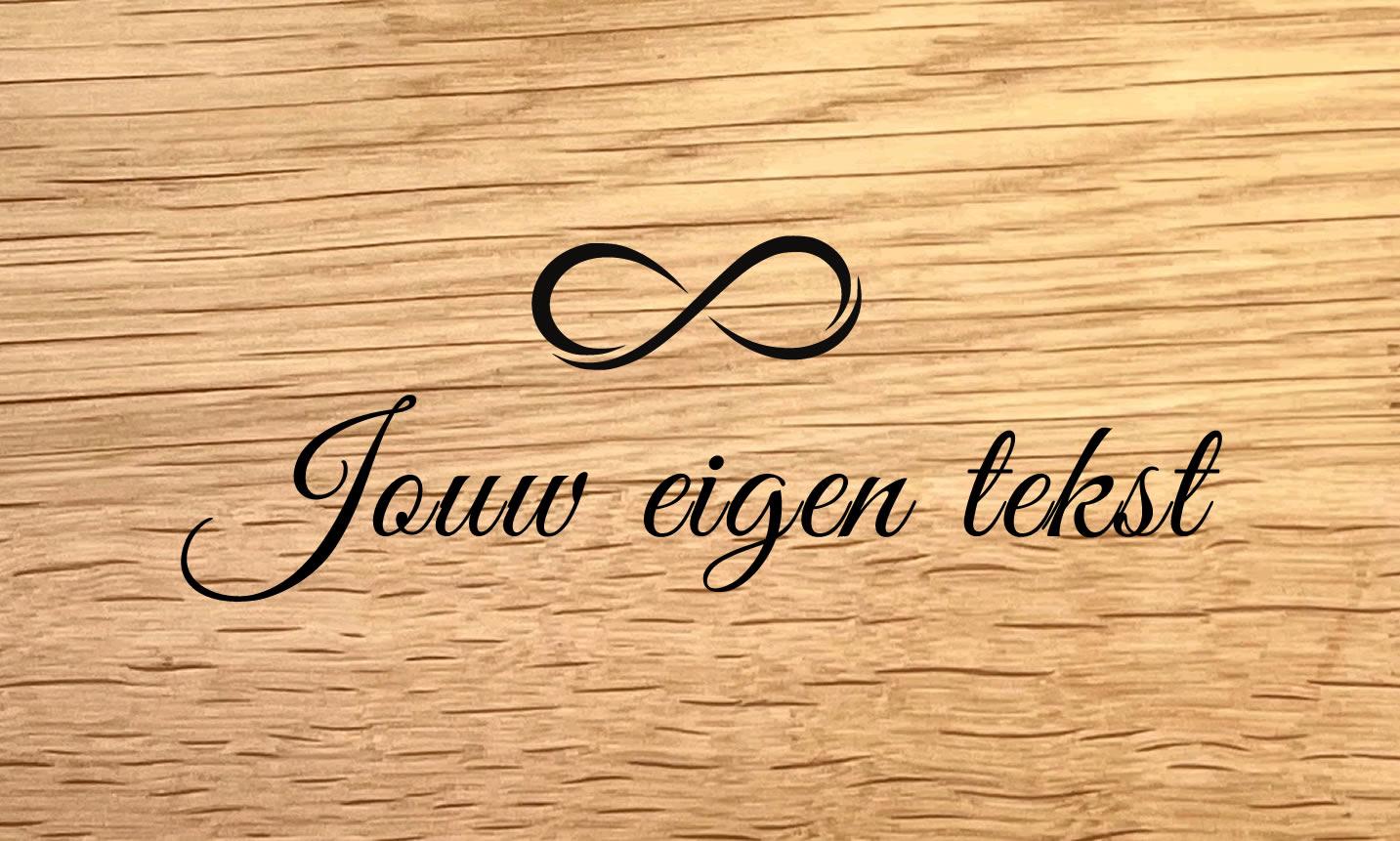 Tekst & Symbool - Design A - Persoonlijke Borrelplank